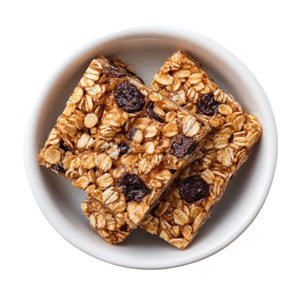 Granola Bars in a Bowl png
