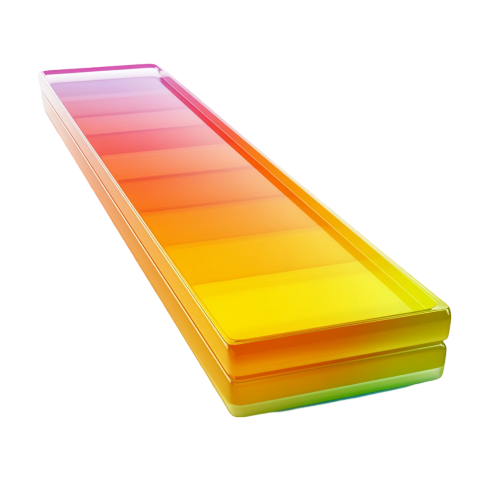 Rainbow Colored Bar of Soap png
