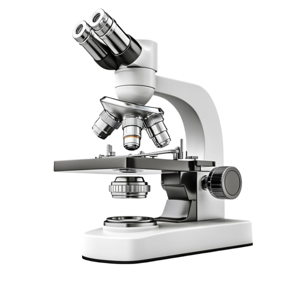 White Laboratory Microscope png