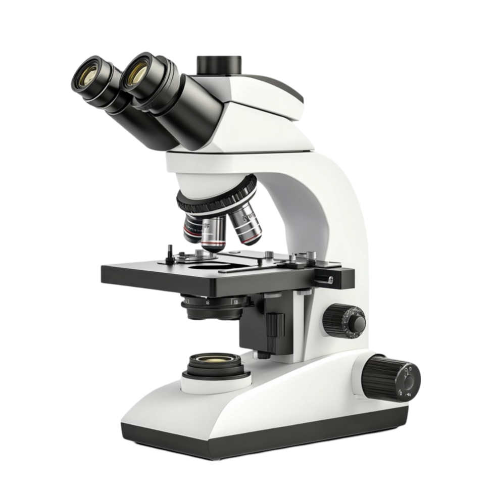 Binocular Microscope on Transparent Background png
