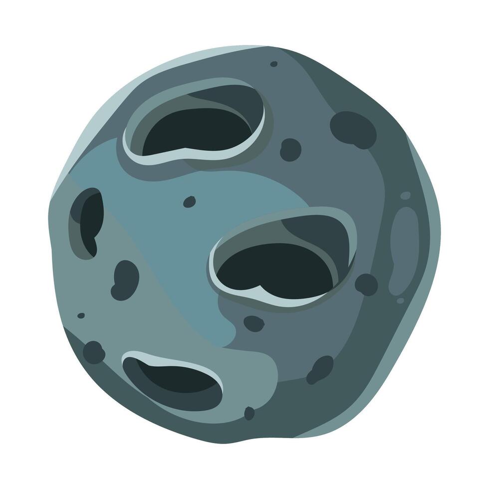 Moon Flat Children Draw vector