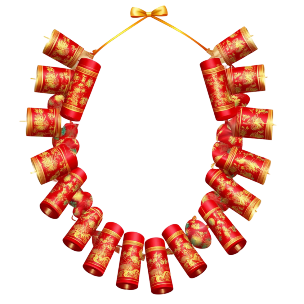 Chinese New Year Lanterns on Transparent Background png