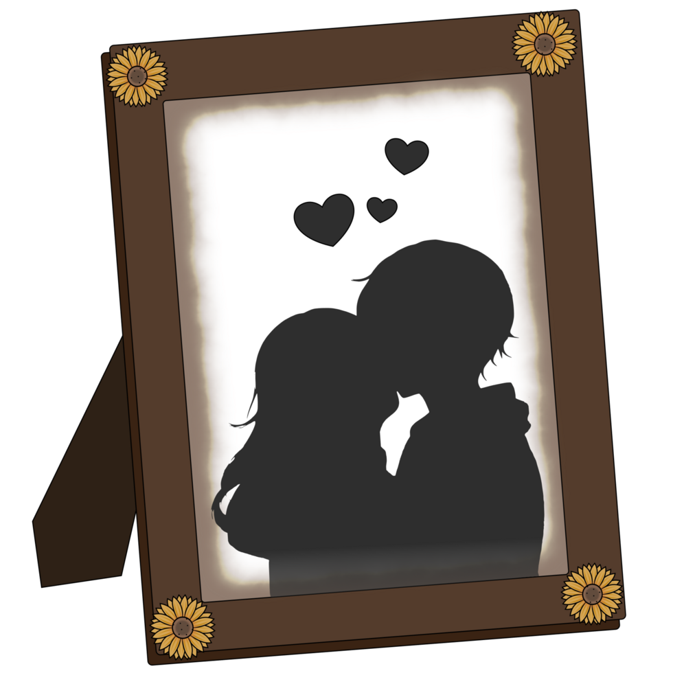 couple in a frame png