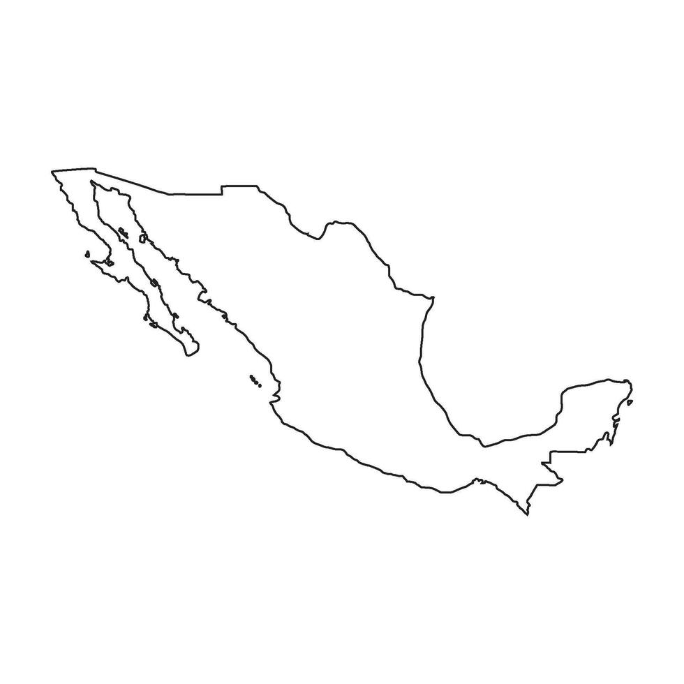 Mexico Map Icon design element vector