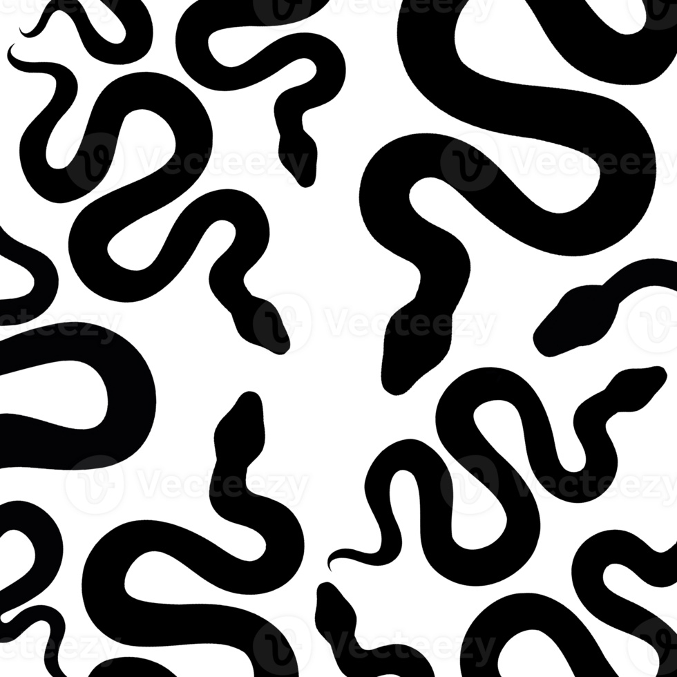 Many snakes silhouette. Snake aesthetic. Year of the snake png