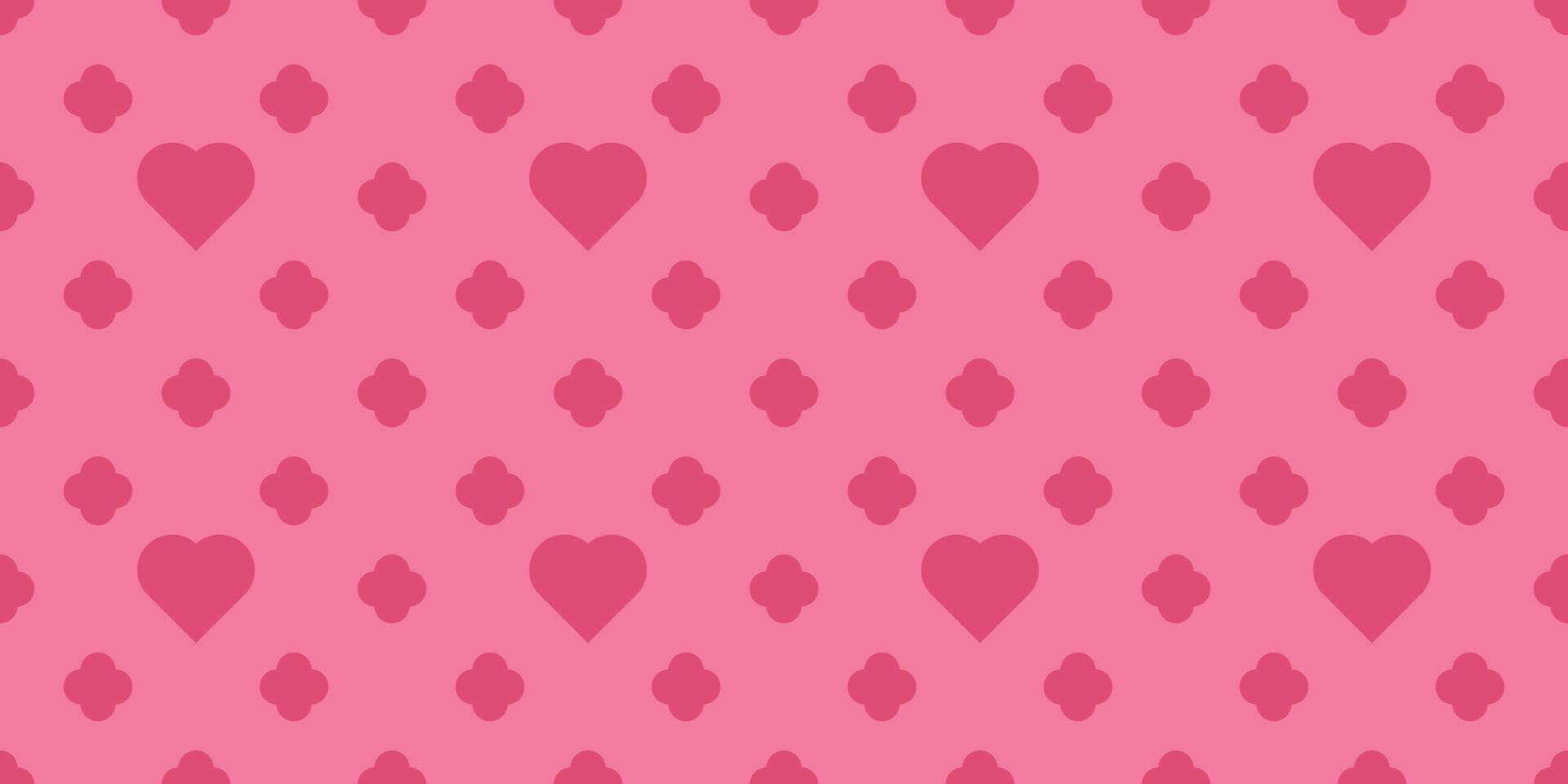 heart shapes and flowers minimalist seamless backgrounds design vector
