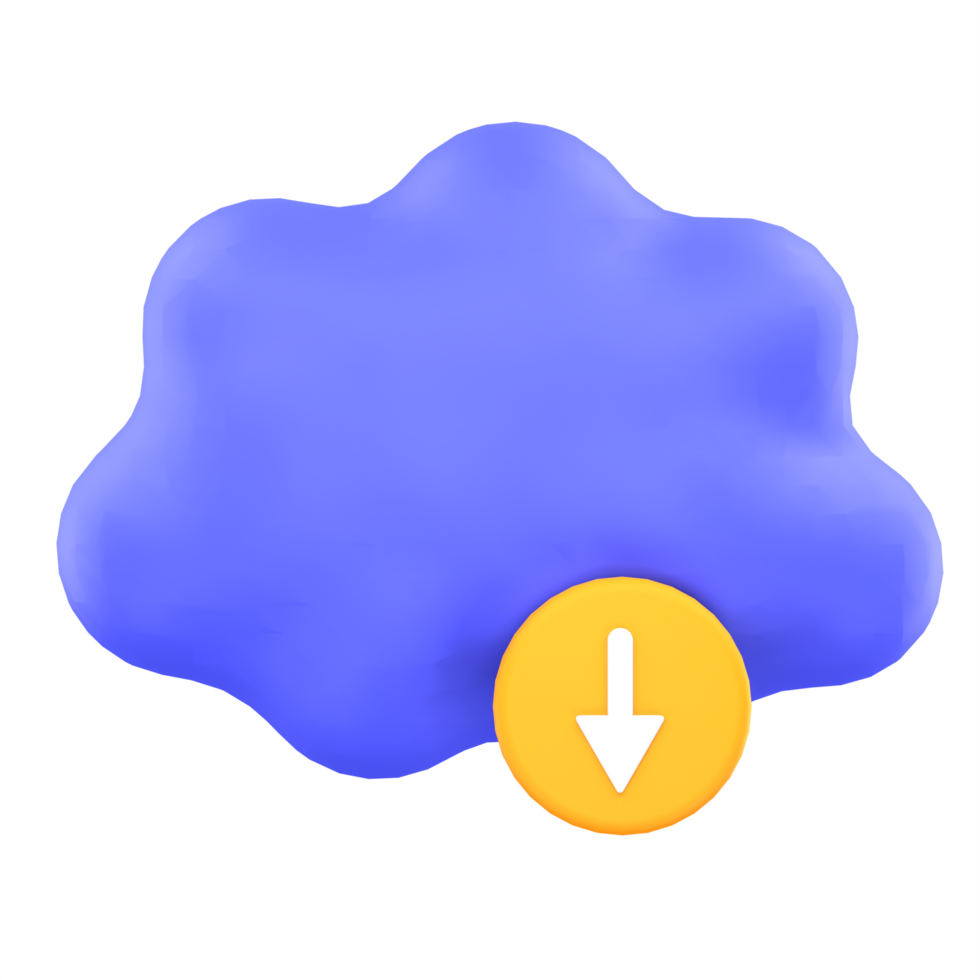 3d illustration cloud download png