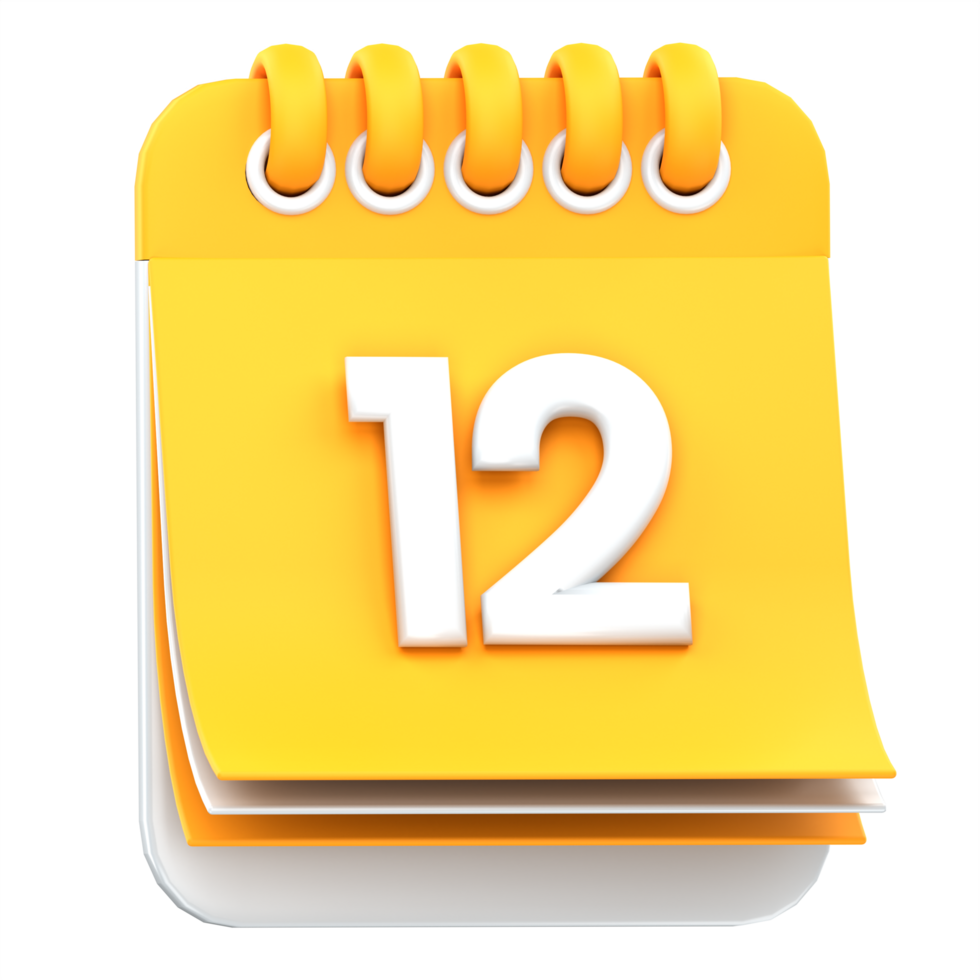 3d illustration calendar png