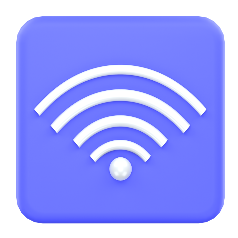 3d illustration wifi user interface png