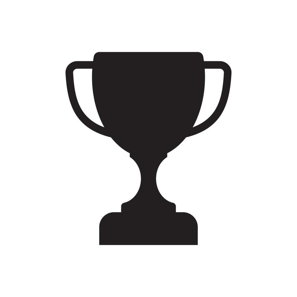 Trophy cup icon, winner cup, victory cup icon. Reward symbol sign. vector