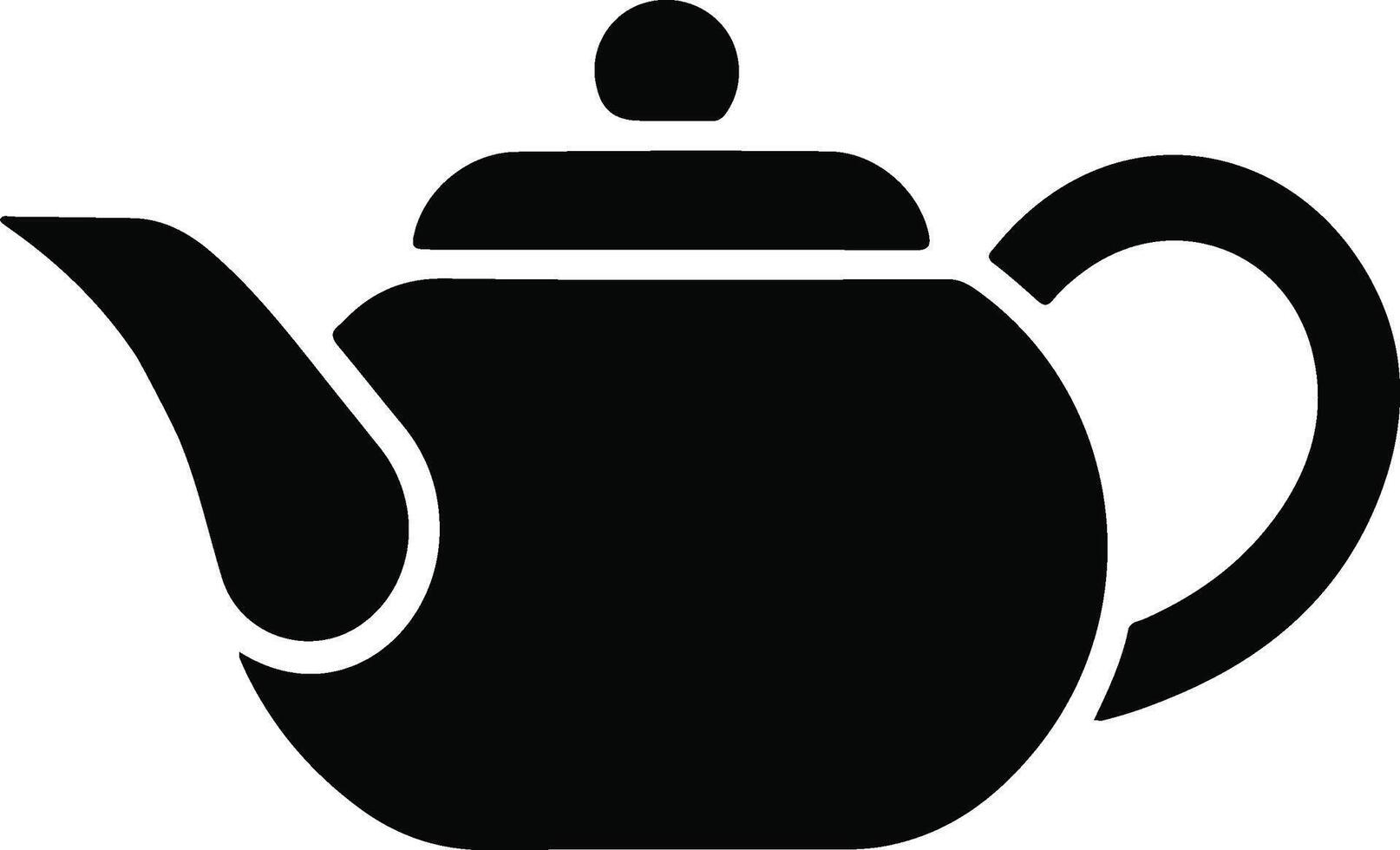 Tea Kettle Silhouette Design vector