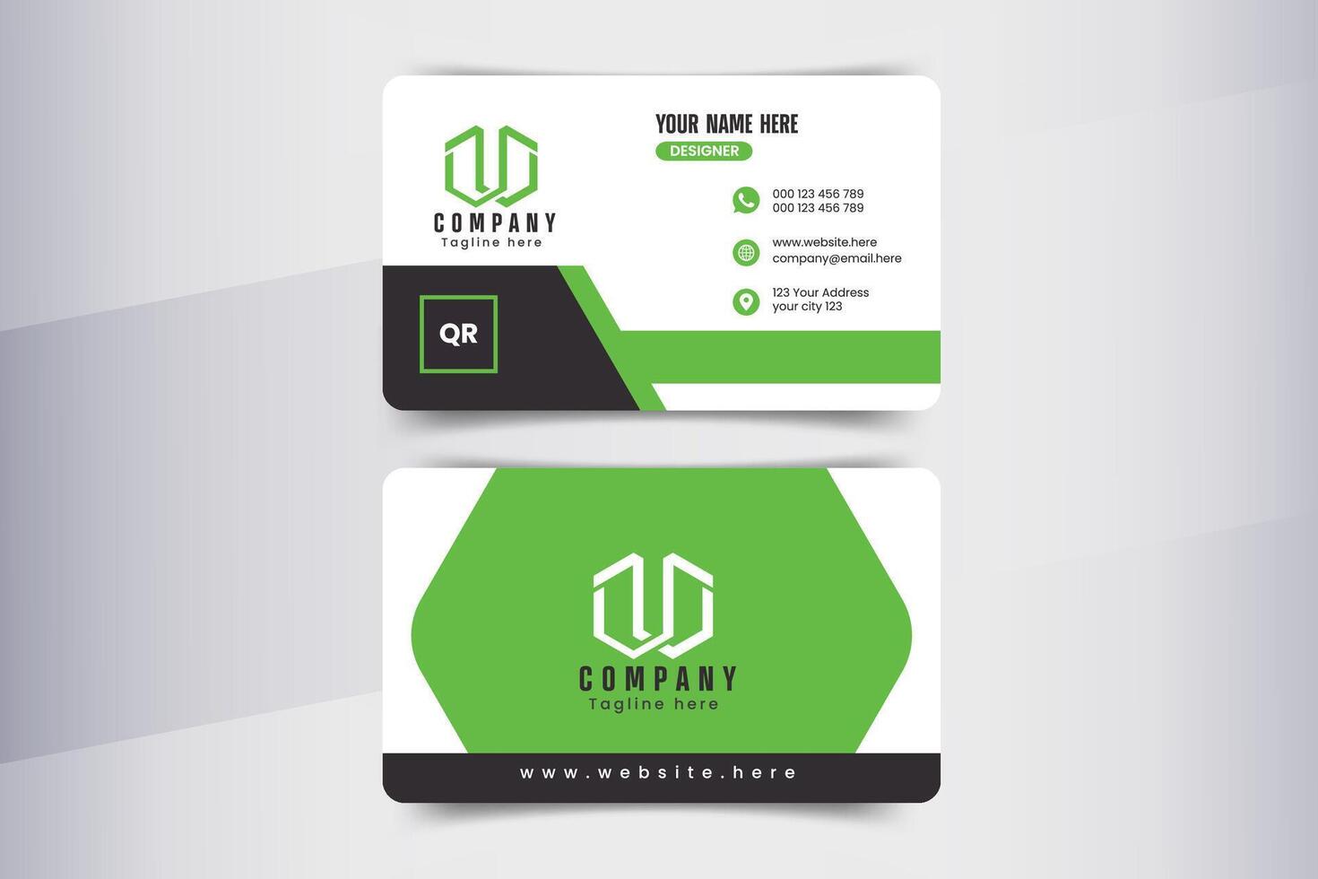 Modern Business Card Design vector