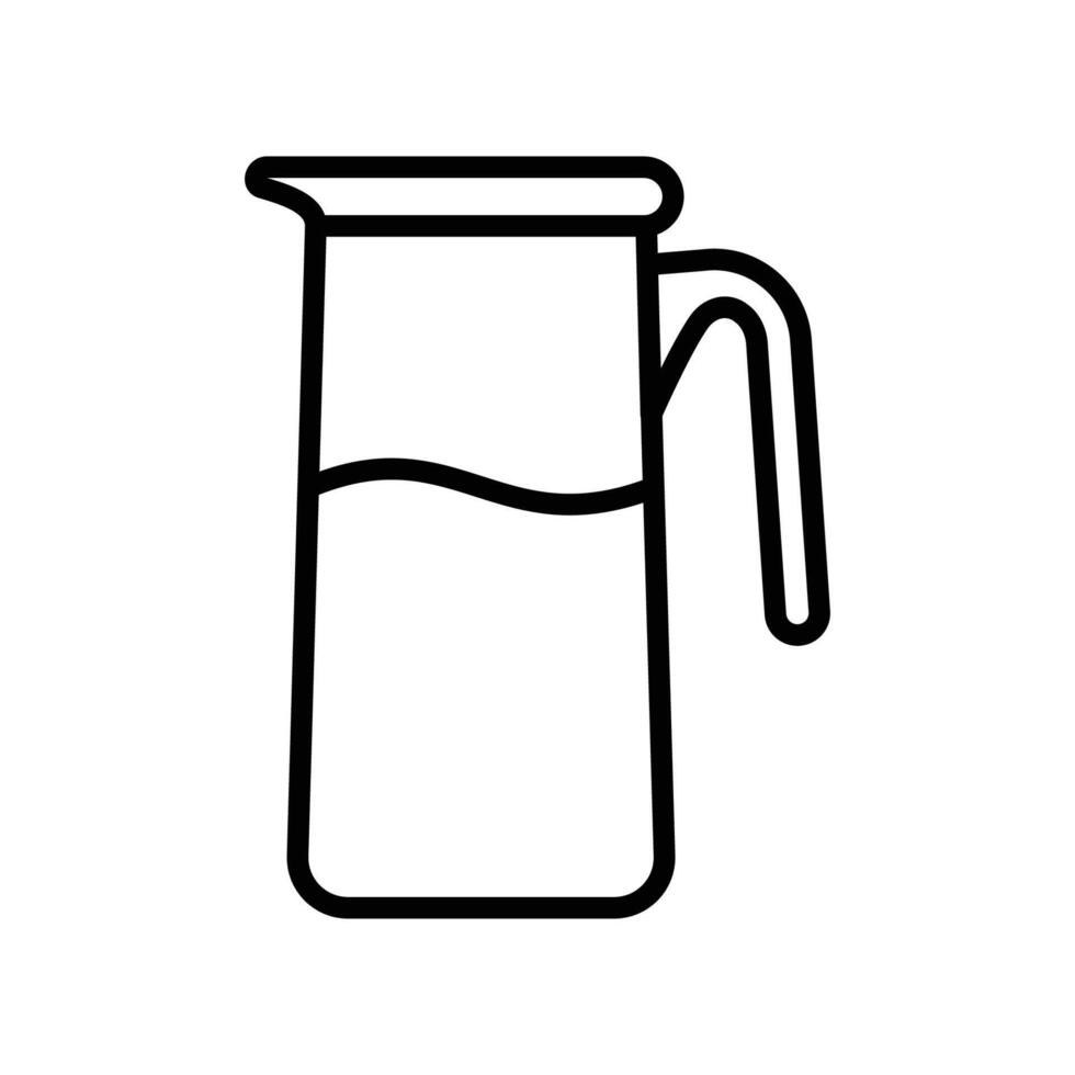Versatile Water Pitcher Icons Perfect for Kitchen Themes vector