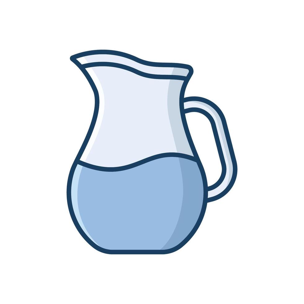 Clean and Elegant Water Pitchers Ideal for Wellness Concepts vector
