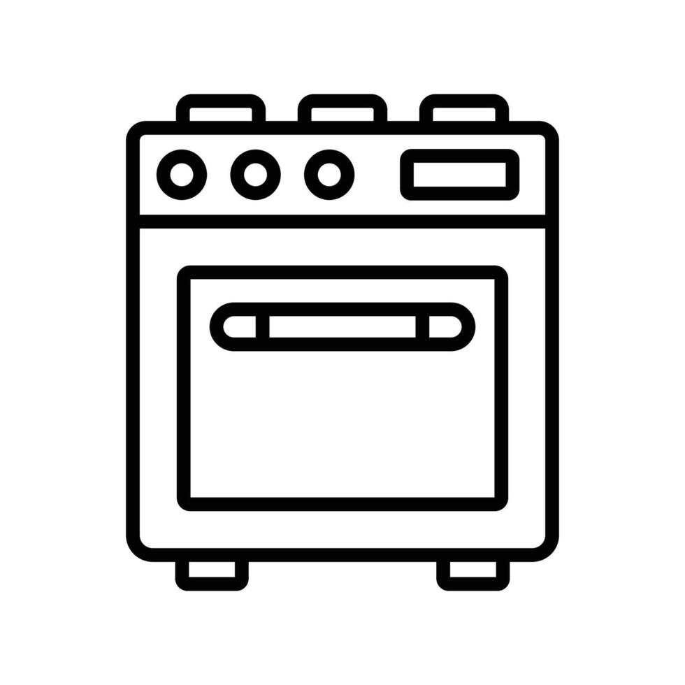 Built-in and Countertop Ovens Versatile Icons vector