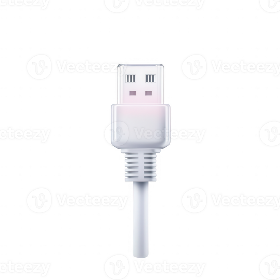 A close-up of a USB cable with a clean and modern design for tech enthusiasts. png
