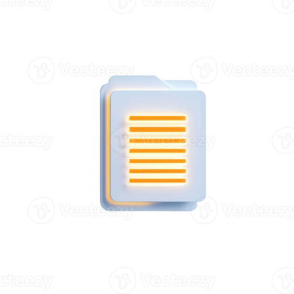 An illustration of a document with lines, suitable for various digital projects. png