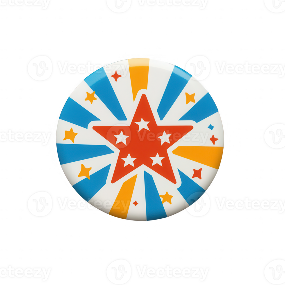 Colorful graphic design featuring a vibrant star and radiating lines of color. png