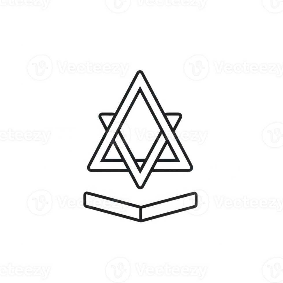 Geometric symbol representing balance and harmony in design and art. png