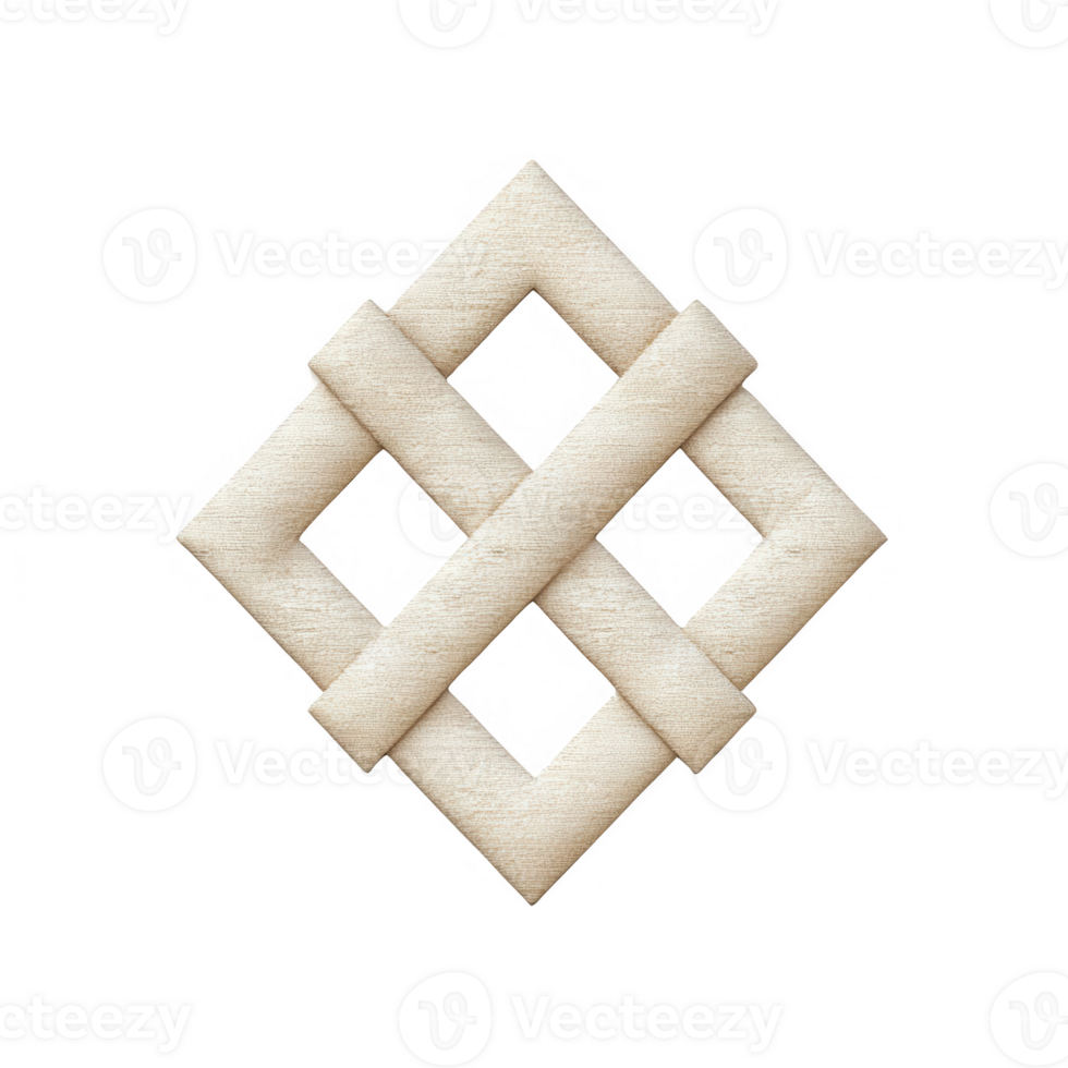 Intricate infinite knot design symbolizing unity and eternity in spiritual traditions. png