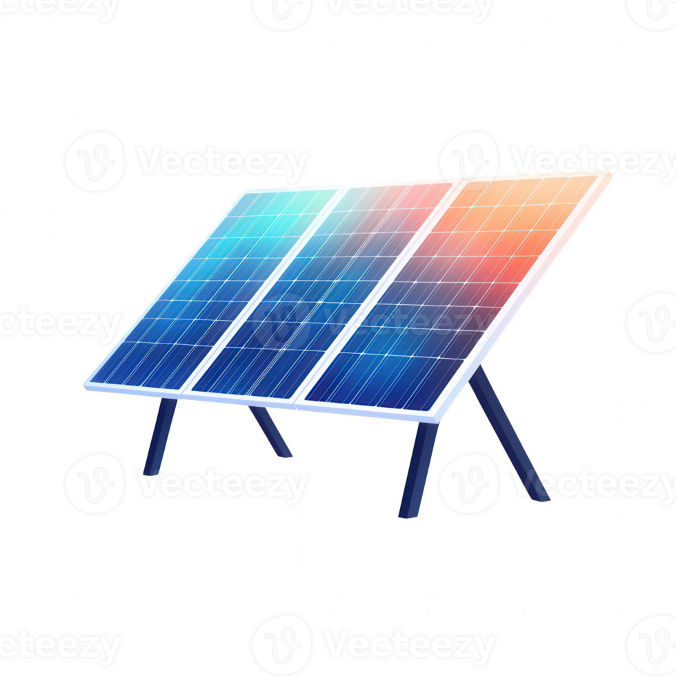 Modern solar panel showcasing renewable energy innovation and efficiency. png