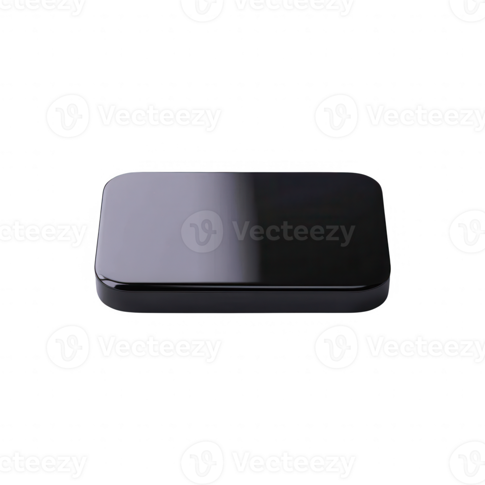 Sleek black device on a surface, showcasing modern design and innovation. png