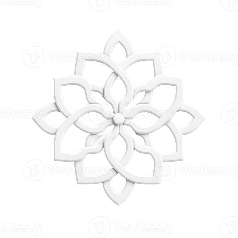 A decorative floral design in white, symbolizing purity and beauty. png