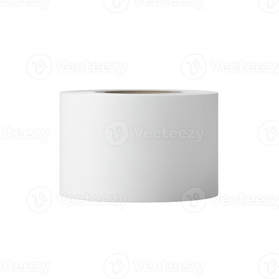 Blank white label roll for printing, ideal for various labeling projects and organization. png