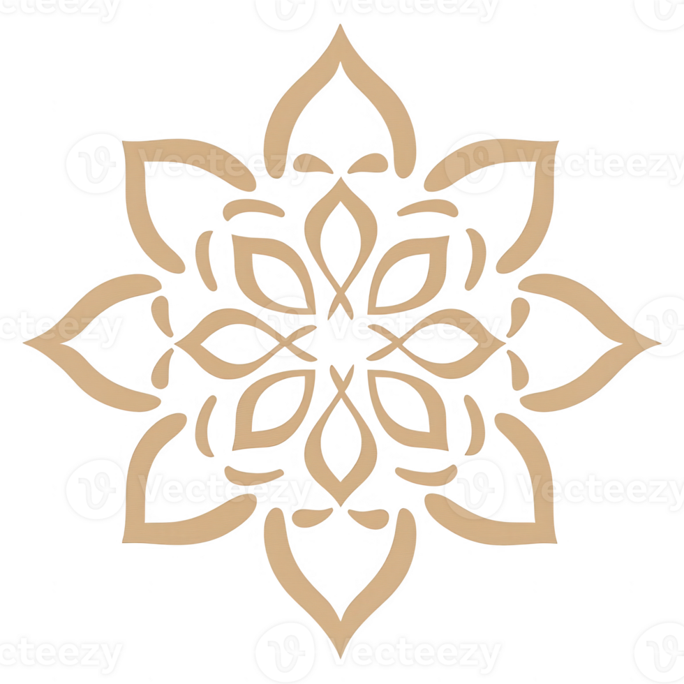 A beautiful mandala design featuring intricate patterns and symmetrical shapes. png