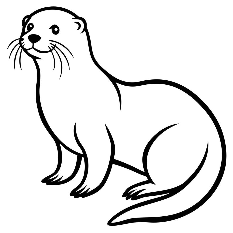 illustration of a polar bear vector