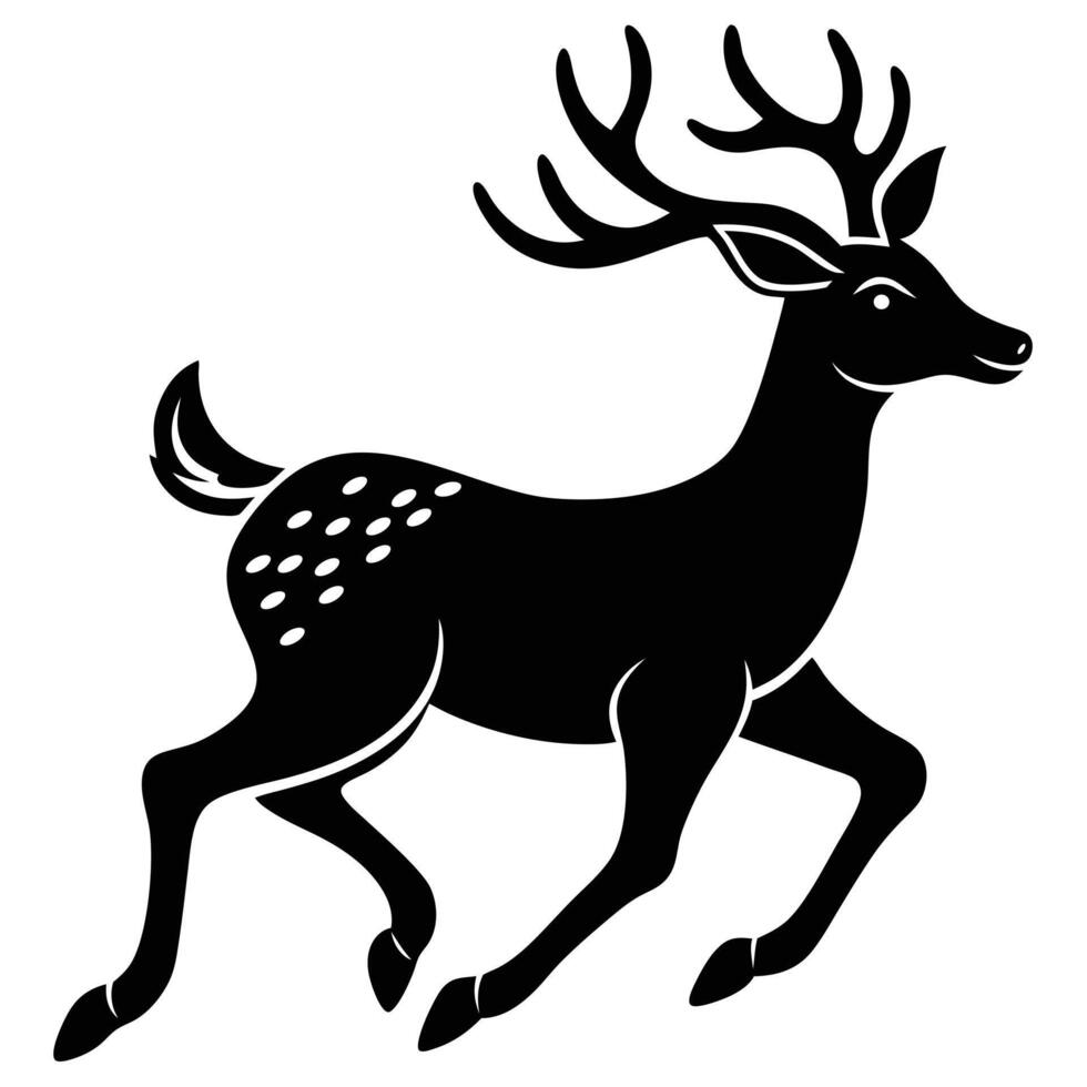 deer silhouette icon vector