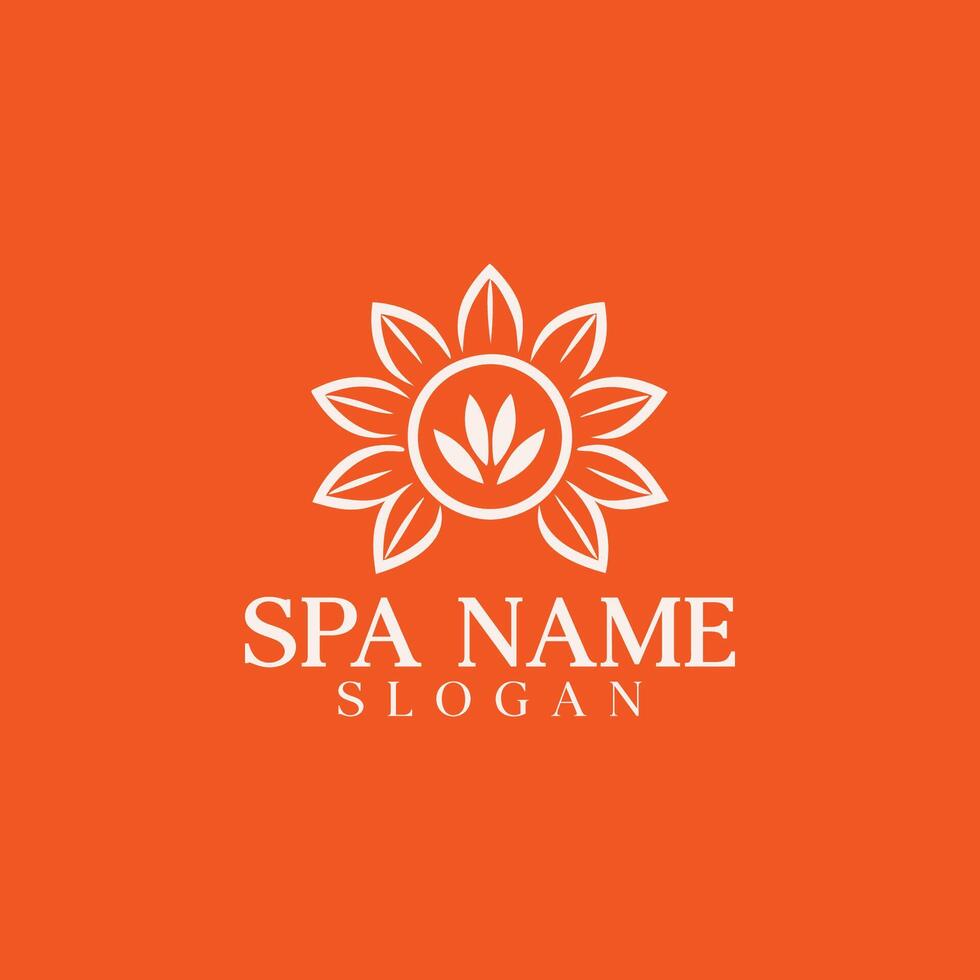 spa logo template vector