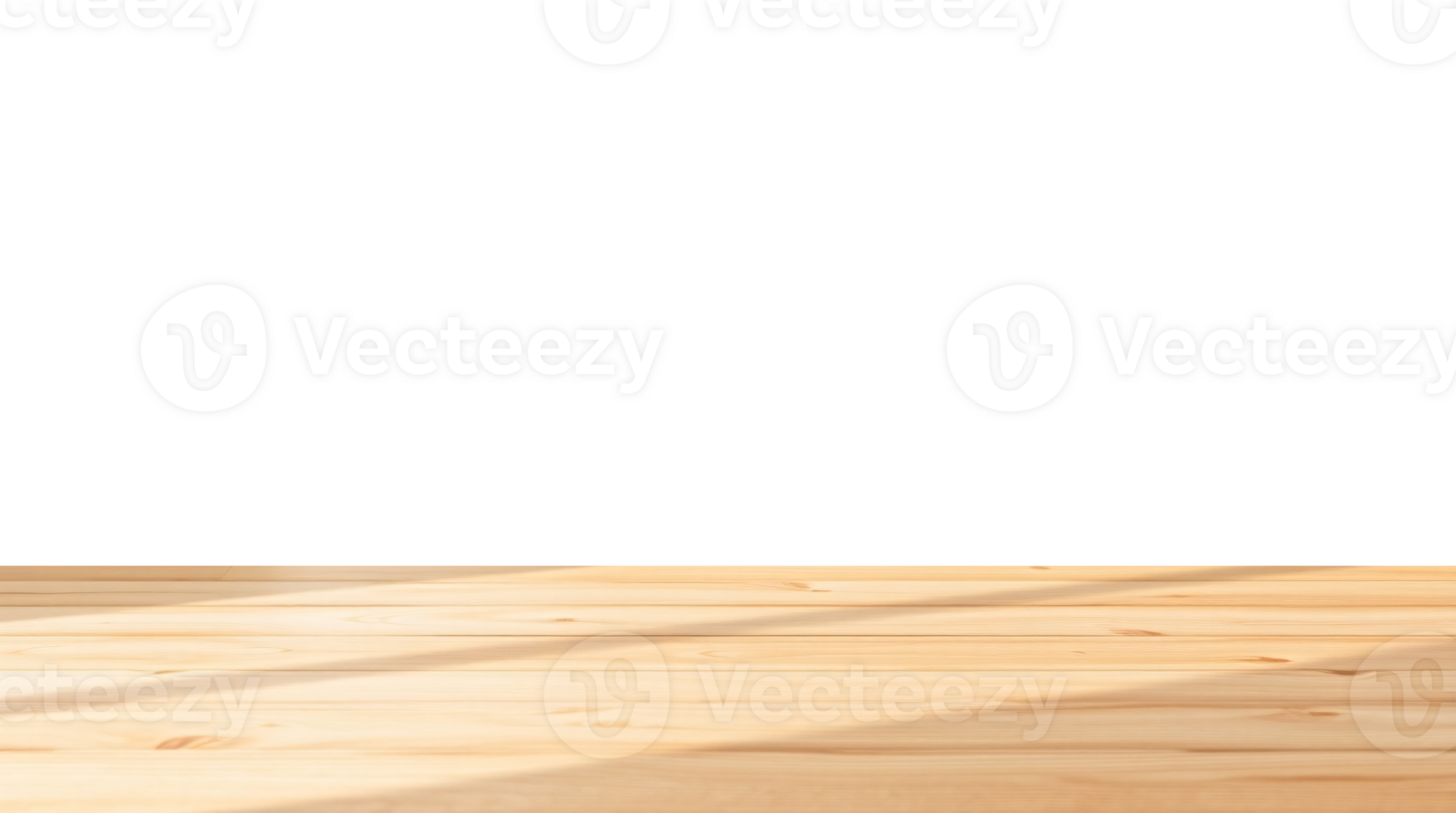 Empty wooden table for product display, Gentle soft light, isolated on transparent background, copy space, Cut out png