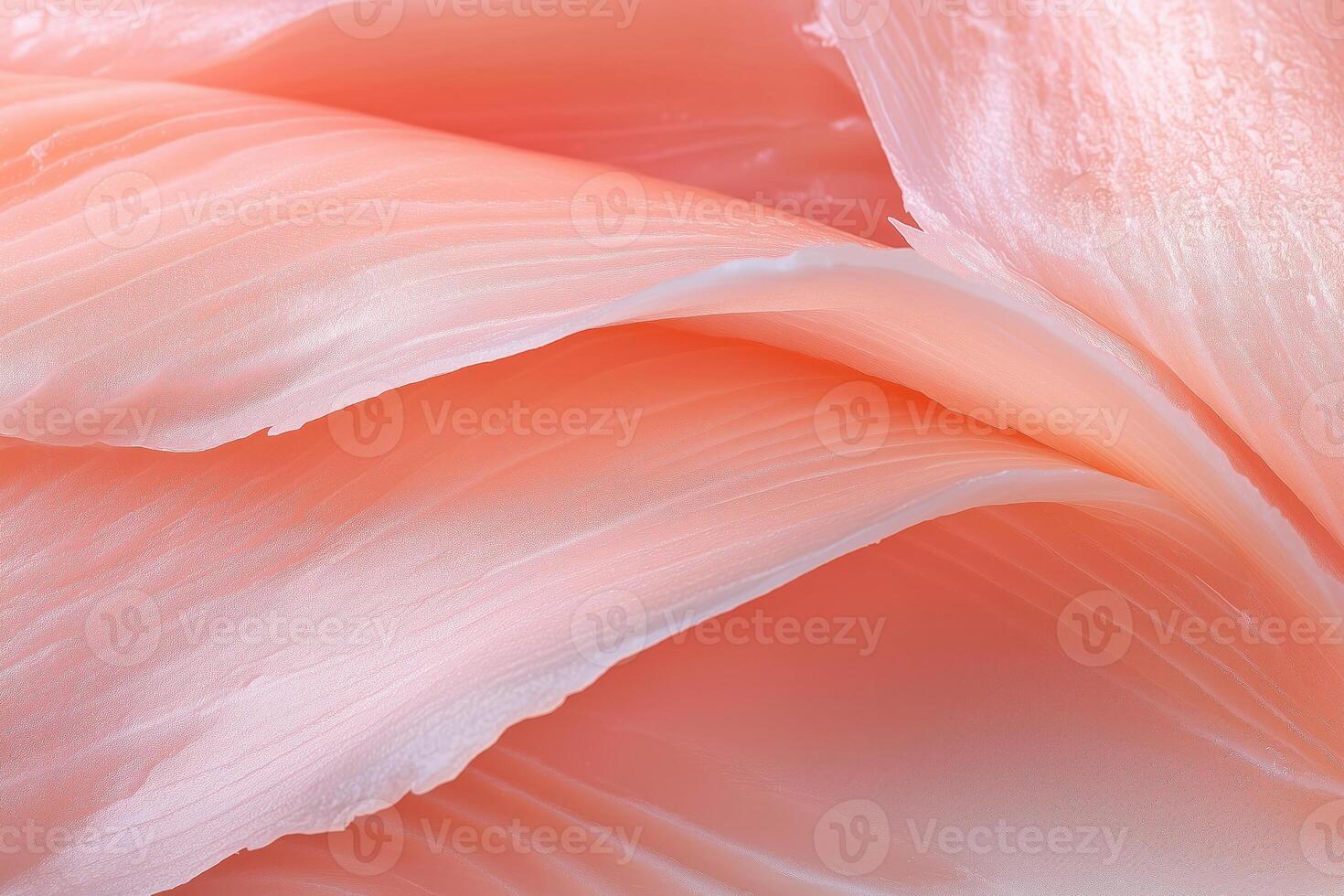 close up of pink raw trout fish fillet texture for background and design photo