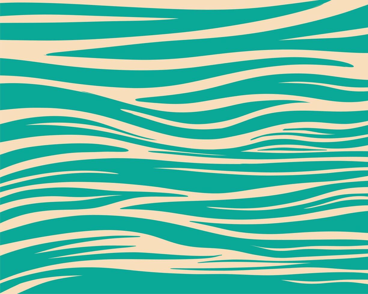 Wave ocean turquoise blue pattern vintage illustration layout background poster backddrop textile print art editable vector