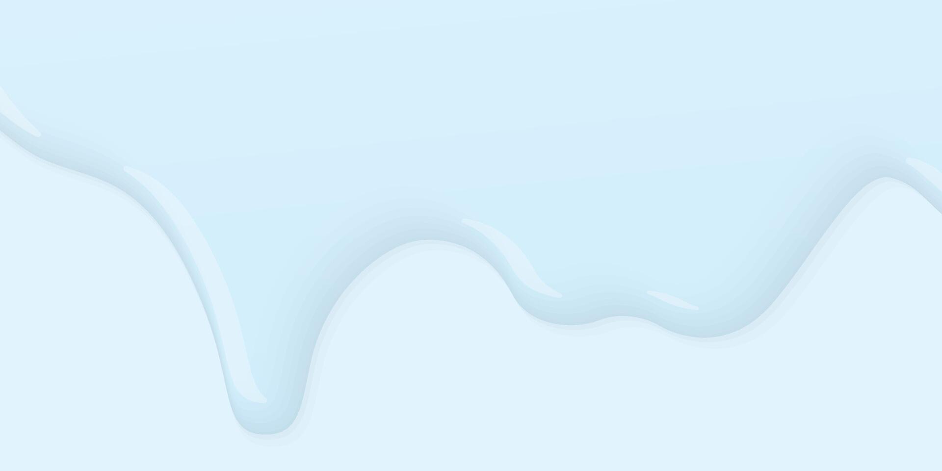 Minimalist abstract water drop on light blue background graphic illustration. vector