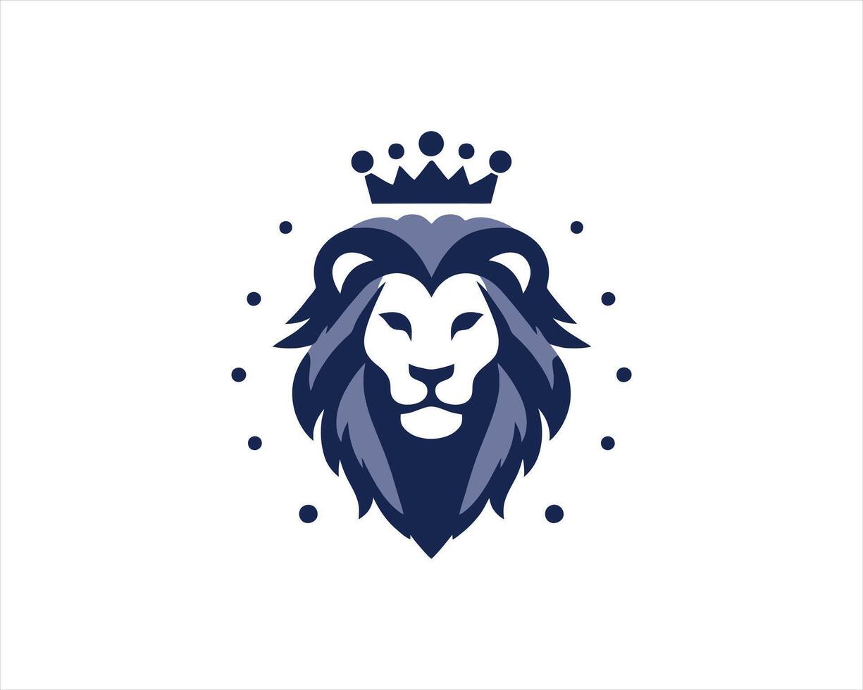 Powerful king Lion Head Artwork vector