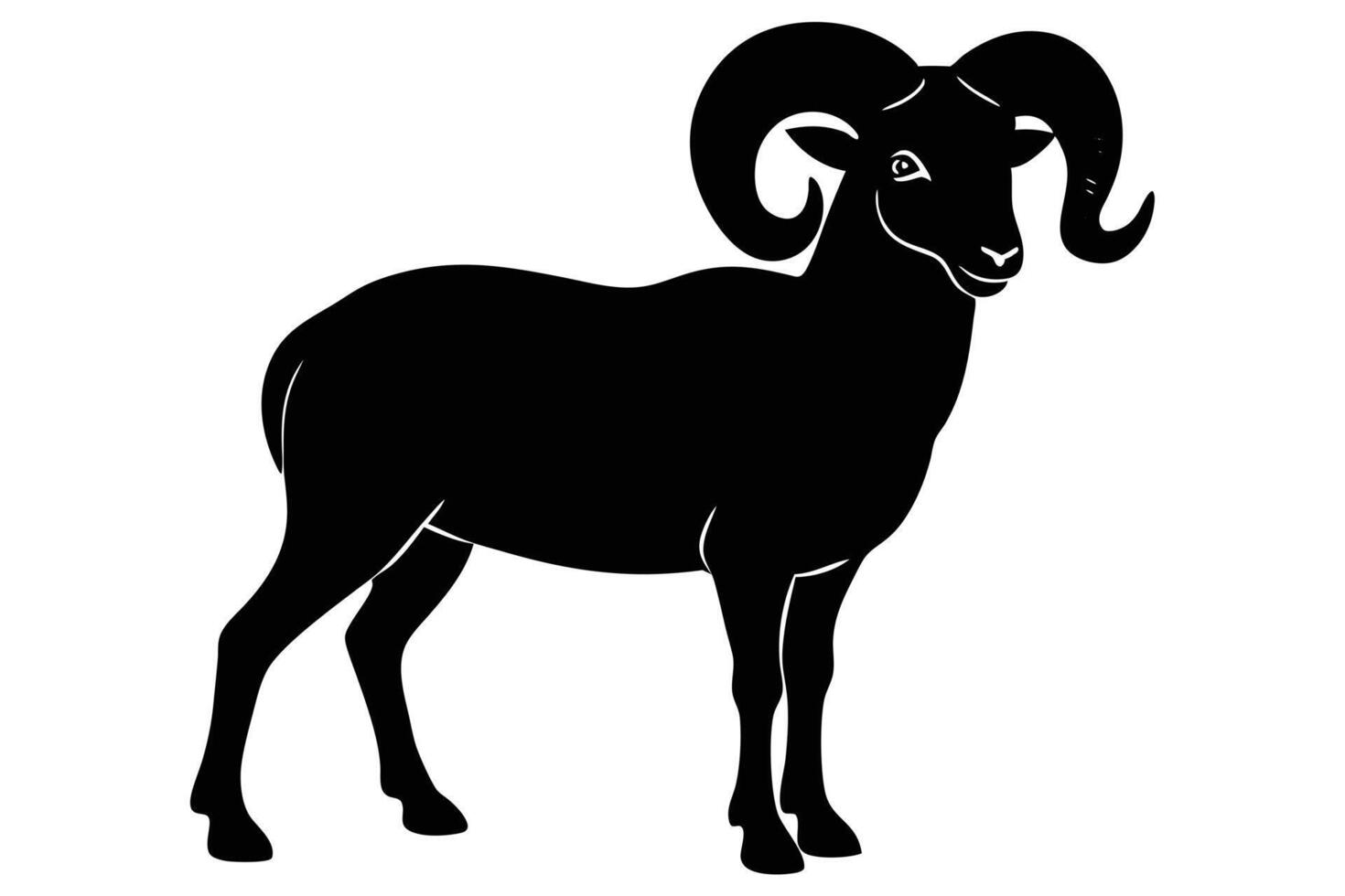 Sheep Silhouette Designs vector