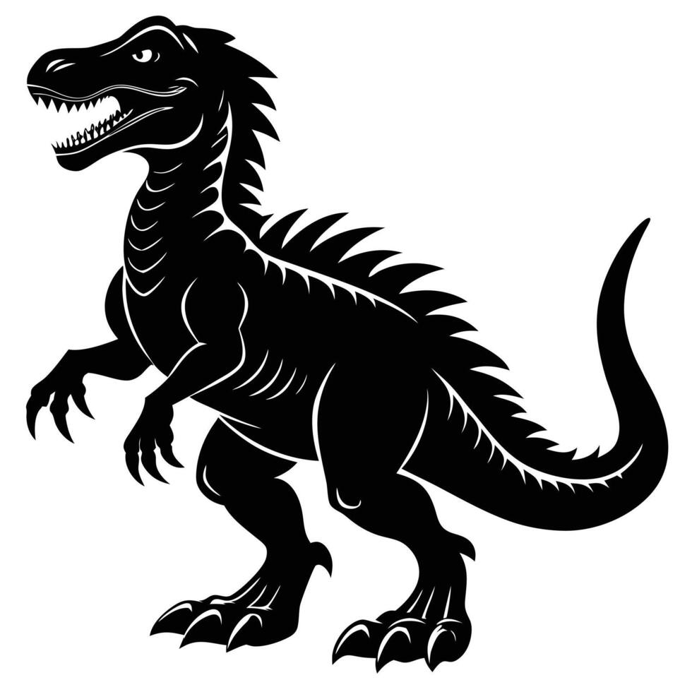 Creative Dinosaur Silhouettes vector