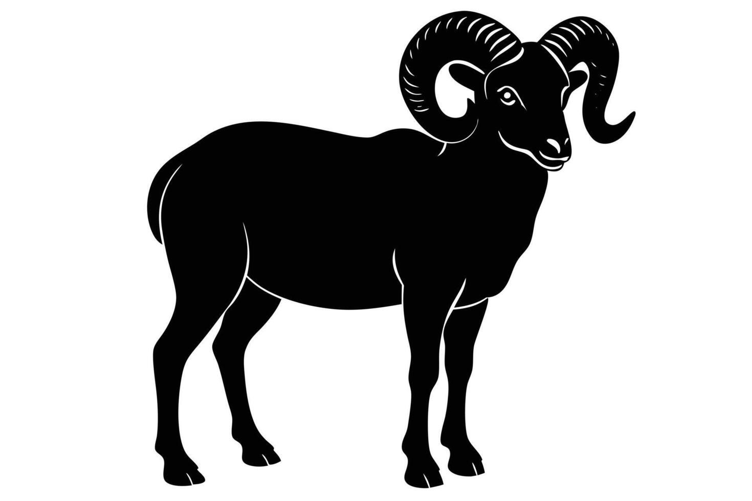 Bold Bighorn Shapes vector