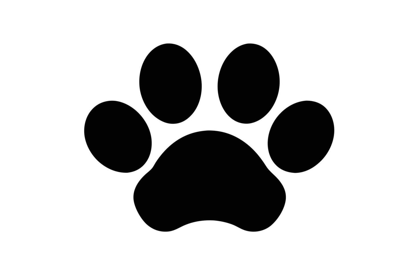 Feline Paw Shadow Art vector