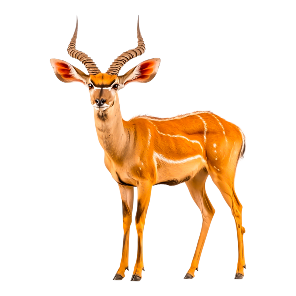 majestueus antilope staand sierlijk in een levendig natuurlijk instelling png