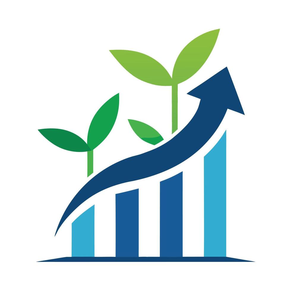 Bold Growth Logo Artwork vector