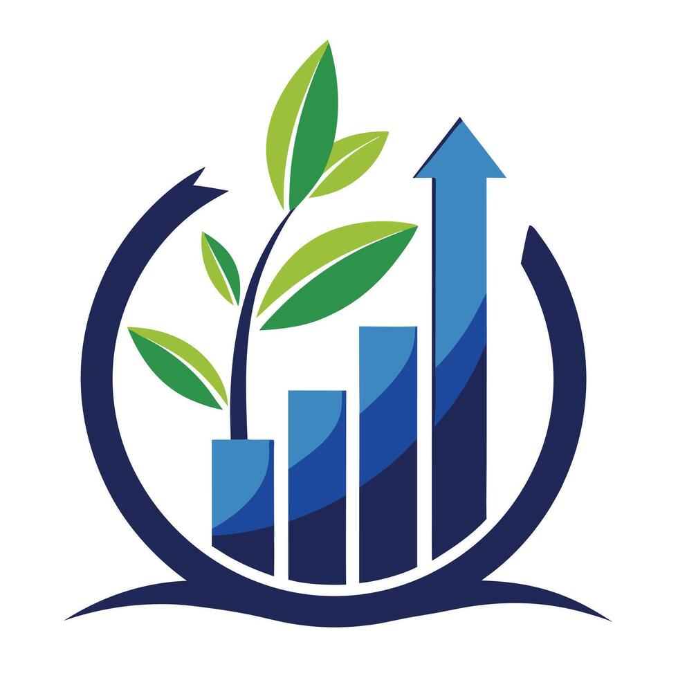 Minimalist Growth Logo Designs vector