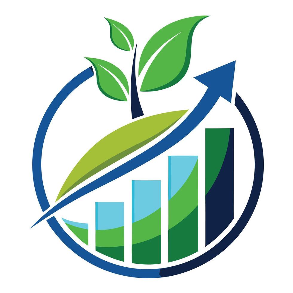Abstract Growth Logo Ideas vector