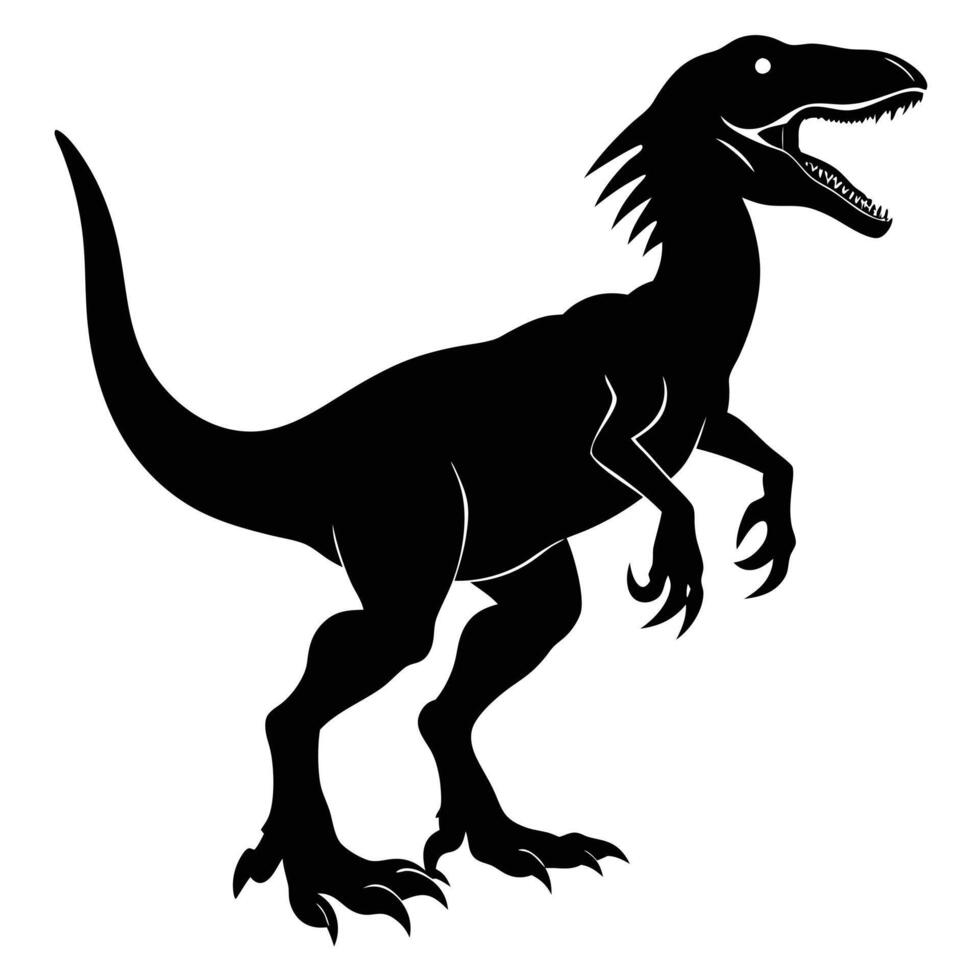 Prehistoric Silhouette Images vector