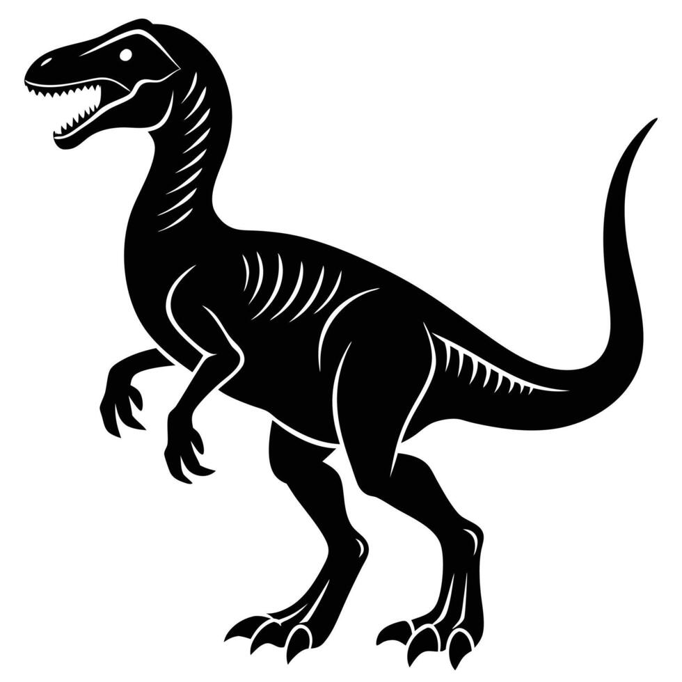 Dinosaur Silhouette Shapes vector