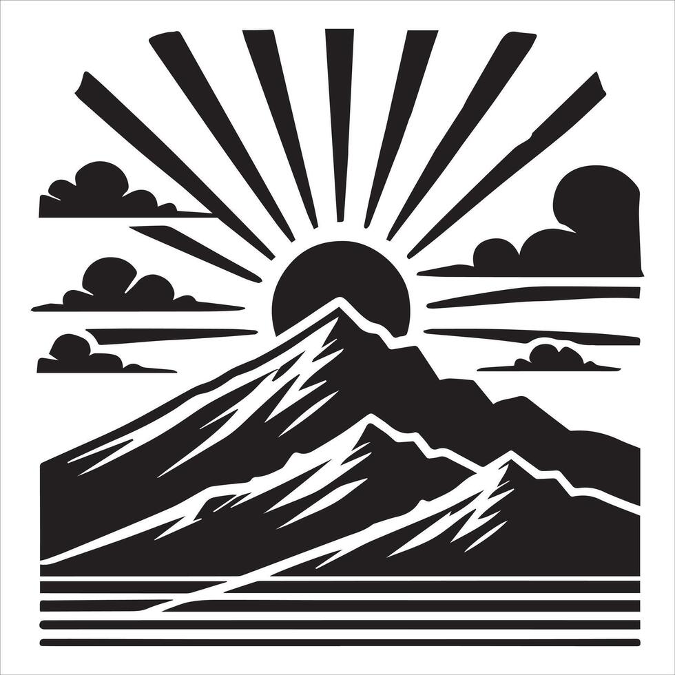 Suns Warmth Touching the Oceans Heart vector