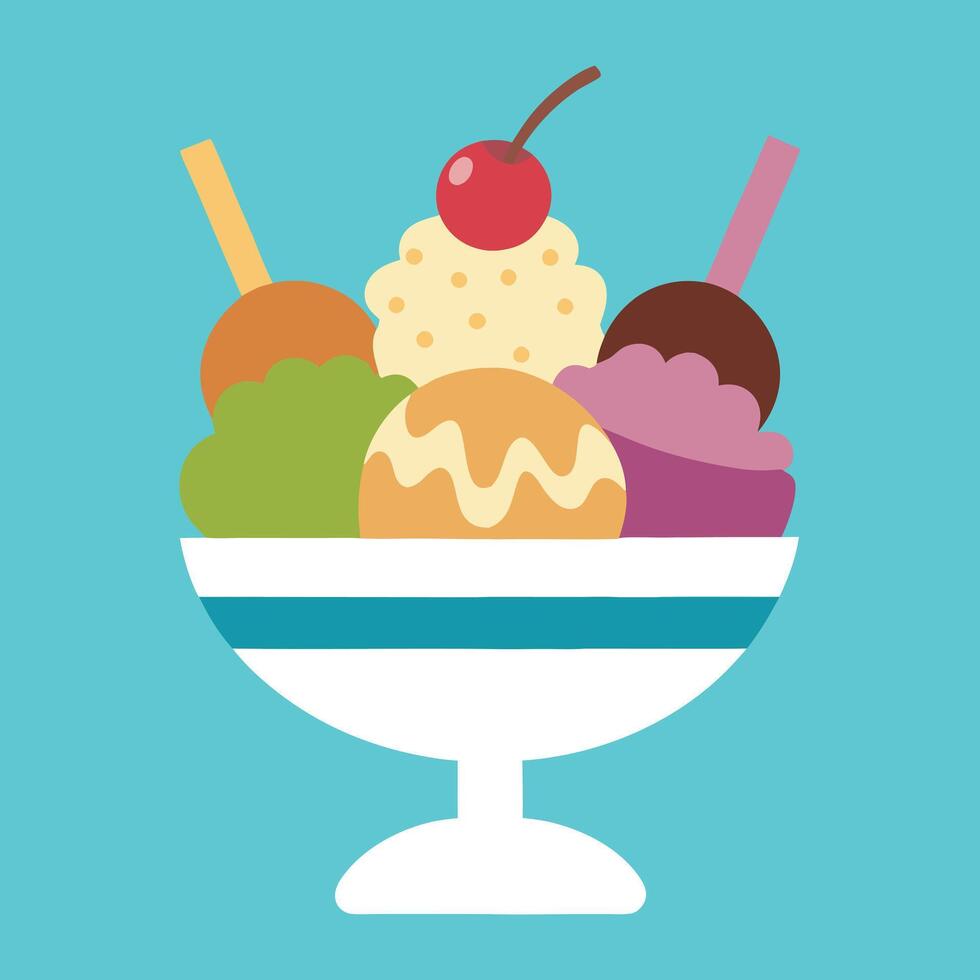 Lively Ice Cream Graphic Creations vector