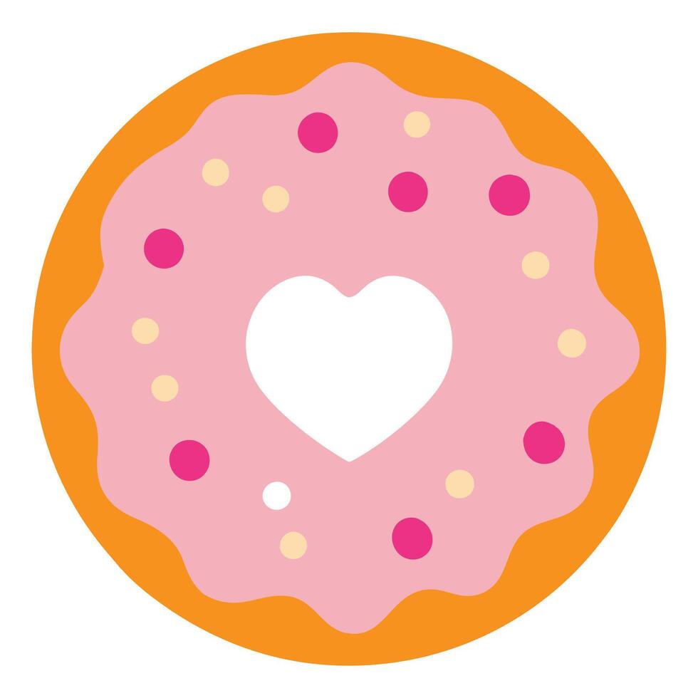 Sweet Symphony Doughnut with Sprinkles Art vector